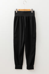 High-Waist Cargo Jogger Pants