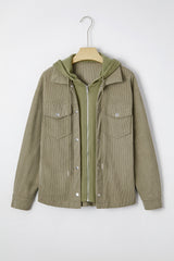 2 in 1 Thermal Knit Textured Hooded Jacket