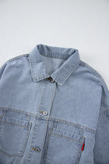 Oversize Pocketed Denim Jacket