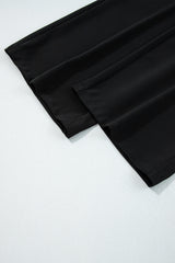 Pleated Pull On High Elastic Waist Loose Straight Pants