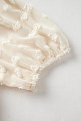 Apricot Puff Sleeve Blouse