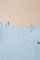 Ruffles Short Sleeve Everyday Blouse