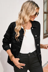 Oversize Pocketed Denim Jacket