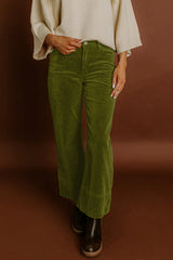 Corduroy High Waist Wide Leg Pants