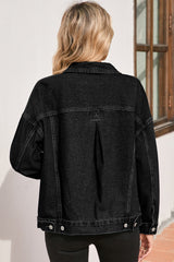 Oversize Pocketed Denim Jacket