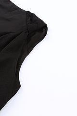 Knotted Shoulder V-Neck Sleeveless Blouse