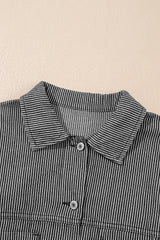 Oversize Pocketed Denim Jacket