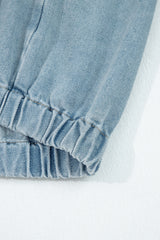 Myosotis Stretch-Edge Zip Denim Pocket Jacket