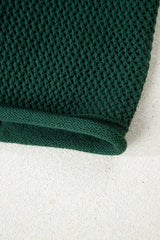 Blackish Green Plus Size Cardigan
