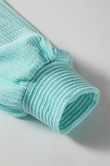 Ribbed Colorblock Long Sleeve Top