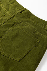 Corduroy High Waist Wide Leg Pants