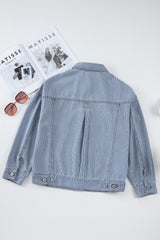 Oversize Pocketed Denim Jacket