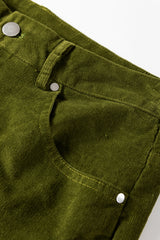 Corduroy High Waist Wide Leg Pants