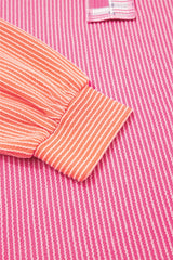 Ribbed Colorblock Long Sleeve Top
