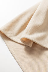 Parchment Notched-Neck Scallop Detail Mini Plus Size Dress