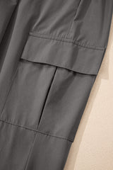 High-Waist Cargo Jogger Pants