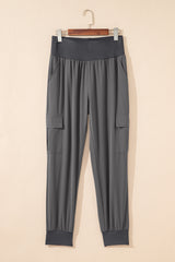 High-Waist Cargo Jogger Pants