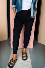 High-Waist Cargo Jogger Pants
