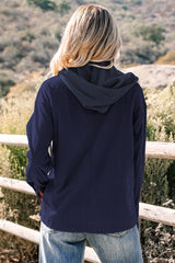 2 in 1 Thermal Knit Textured Hooded Jacket