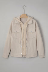 2 in 1 Thermal Knit Textured Hooded Jacket