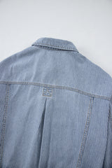 Oversize Pocketed Denim Jacket