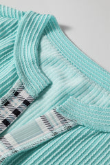 Ribbed Colorblock Long Sleeve Top
