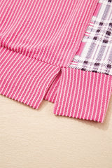 Ribbed Colorblock Long Sleeve Top