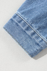 Oversize Pocketed Denim Jacket