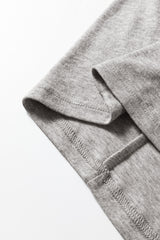 Solid Colour Lantern Long Sleeve Top Extended Cuffs