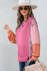 Ribbed Colorblock Long Sleeve Top