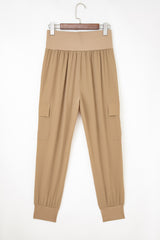 High-Waist Cargo Jogger Pants