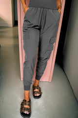 High-Waist Cargo Jogger Pants